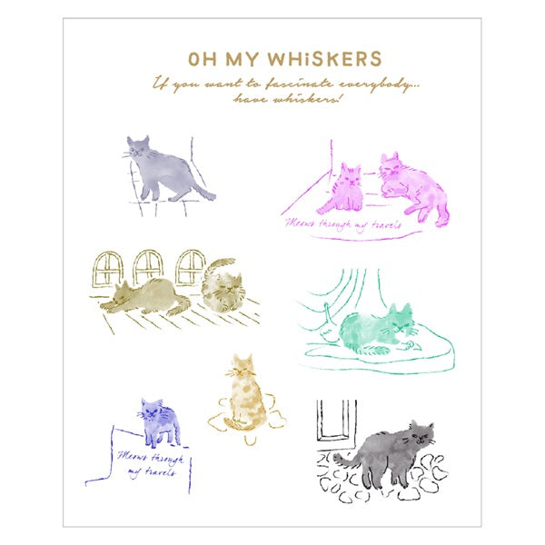 Cat, Transfer Sticker S, funlog Decoration Sticker