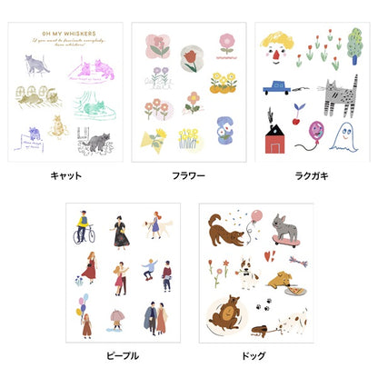 Cat, Transfer Sticker S, funlog Decoration Sticker