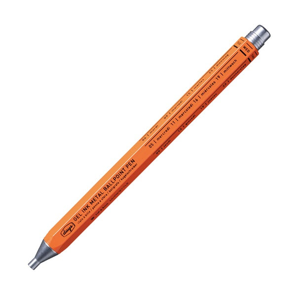 Orange, Gel Metal Ballpoint Pen, MARK’STYLE/Days, 0.5mm