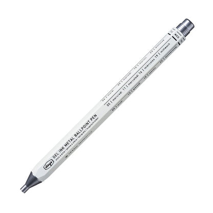 White, Gel Metal Ballpoint Pen, MARK’STYLE/Days, 0.5mm