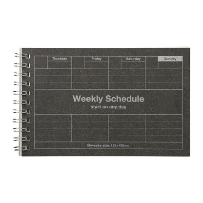 Black, Dayfree Weekly Schedule, A6 Variant