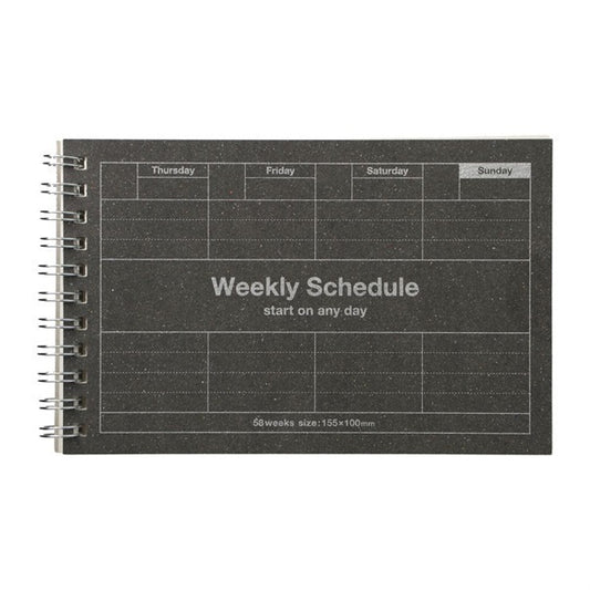 Black, Dayfree Weekly Schedule, A6 Variant