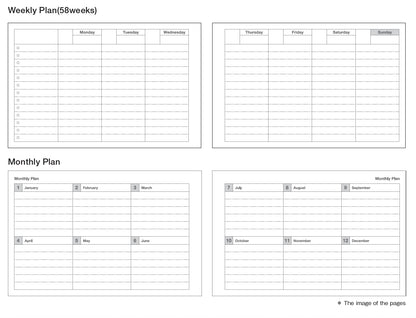 Craft, Dayfree Weekly Schedule, A6 Variant