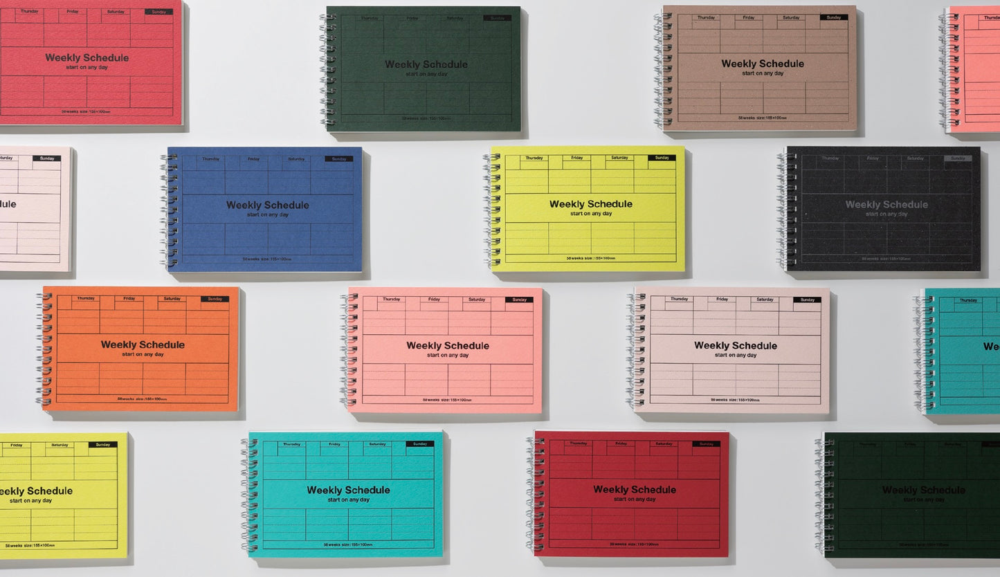 Craft, Dayfree Weekly Schedule, A6 Variant