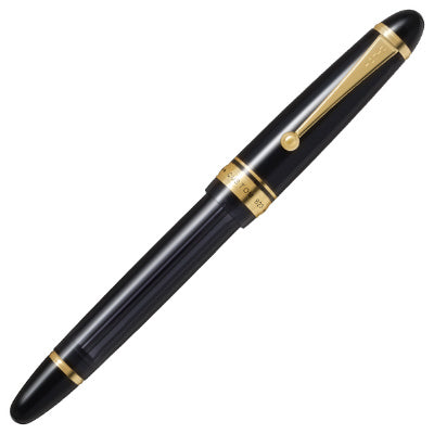 Custom 823 Clear Black, Fountain Pen Set with Ink, F / M Nib