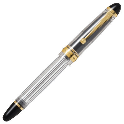 Custom 823 Clear, Fountain Pen Set with Ink, F / M Nib