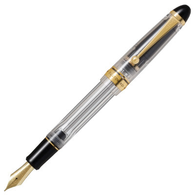 Custom 823 Clear, Fountain Pen Set with Ink, F / M Nib