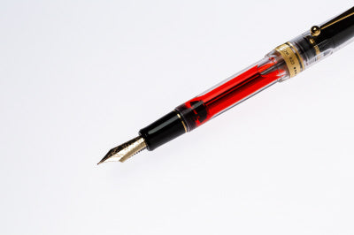 Custom 823 Brown, Fountain Pen Set with Ink, F / M Nib
