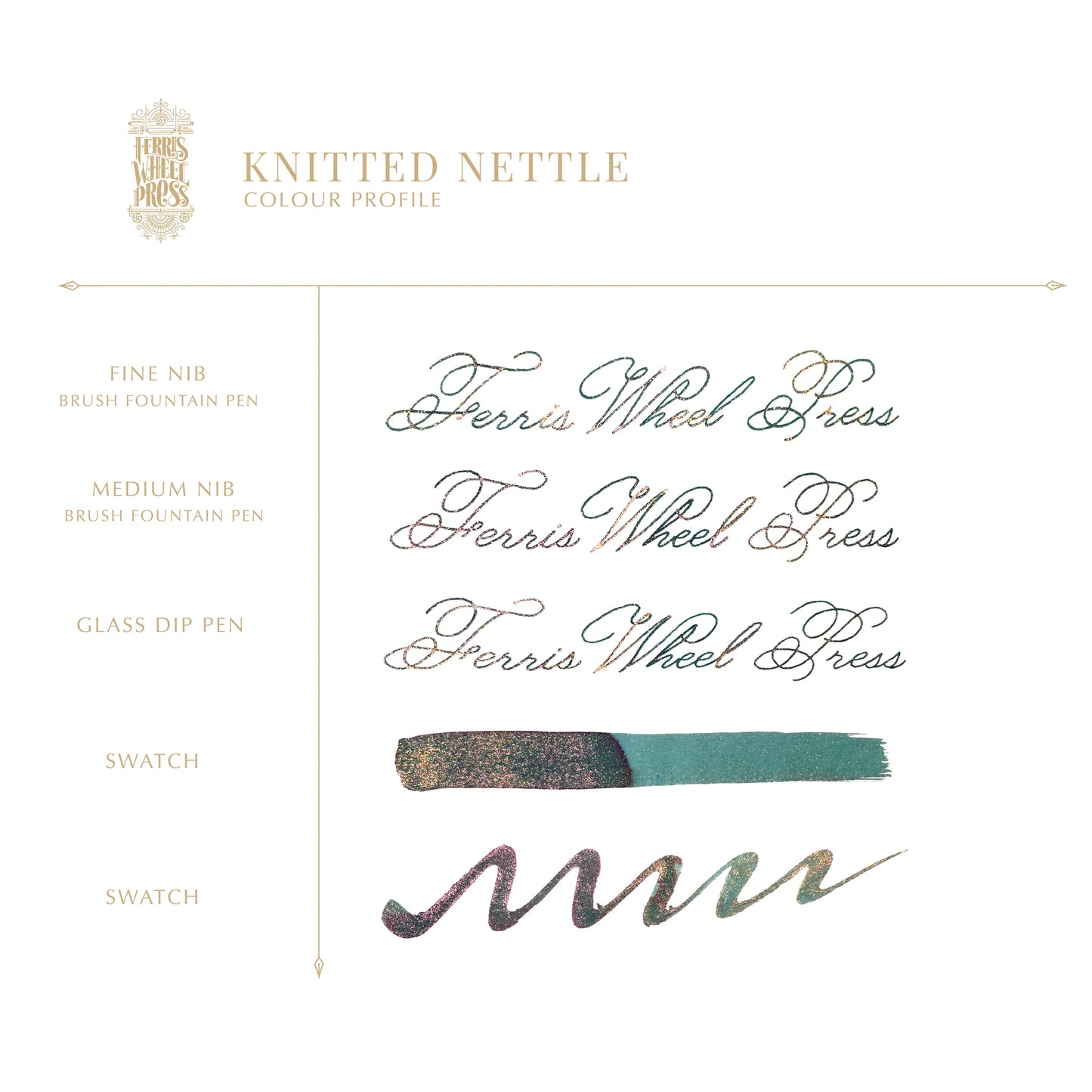 Ferris Wheel Press, FerriTales The Wild Swans - Knitted Nettle, 20ml / 85ml Ink