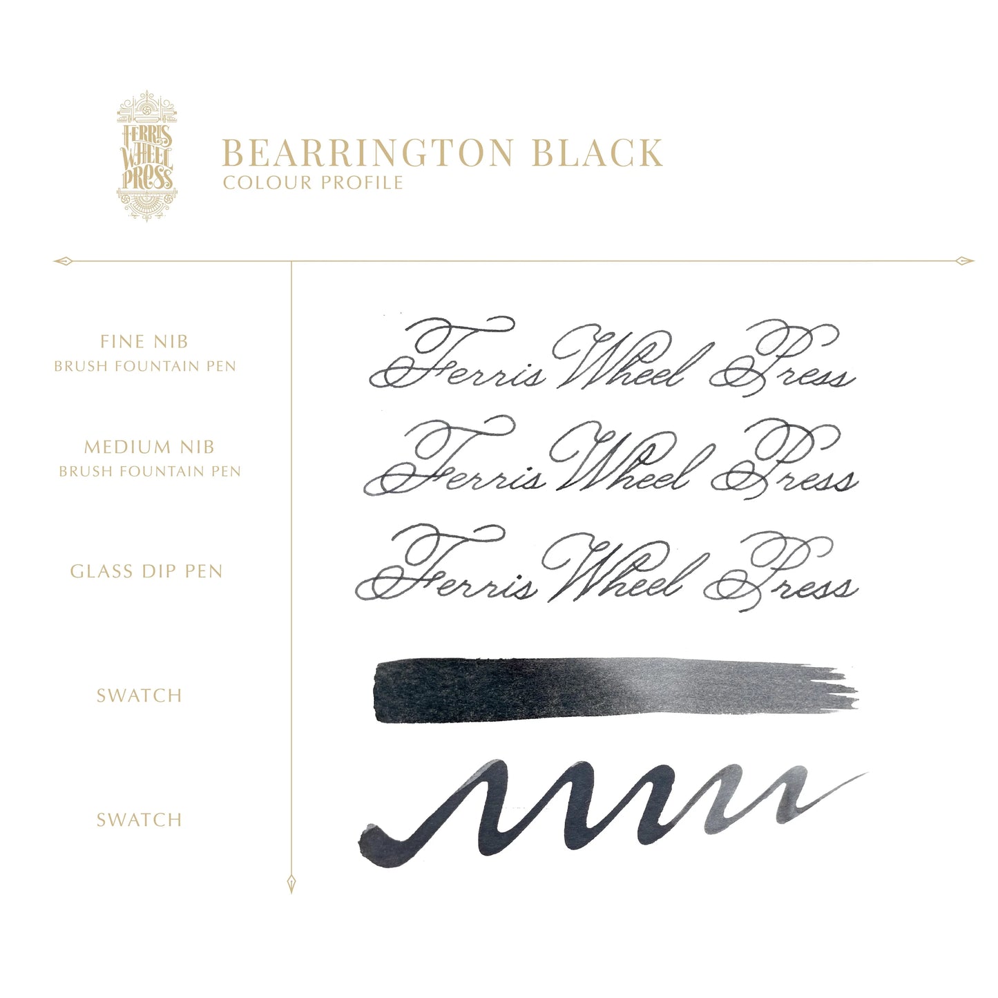 Bearrington Black Ink, 10ml / 38ml Ink