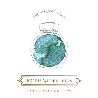 Ferris Wheel Press, Frontenac Blue Ink, Frosted Carnival Collection, 38ml Ink