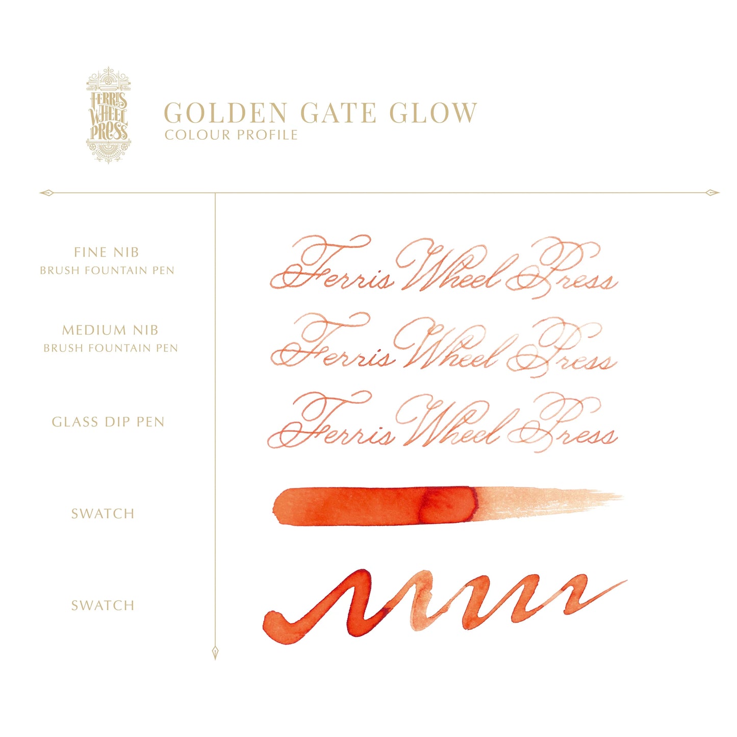 Ferris Wheel Press, Golden Gate Glow, Dreaming in California Collection, 38ml Ink