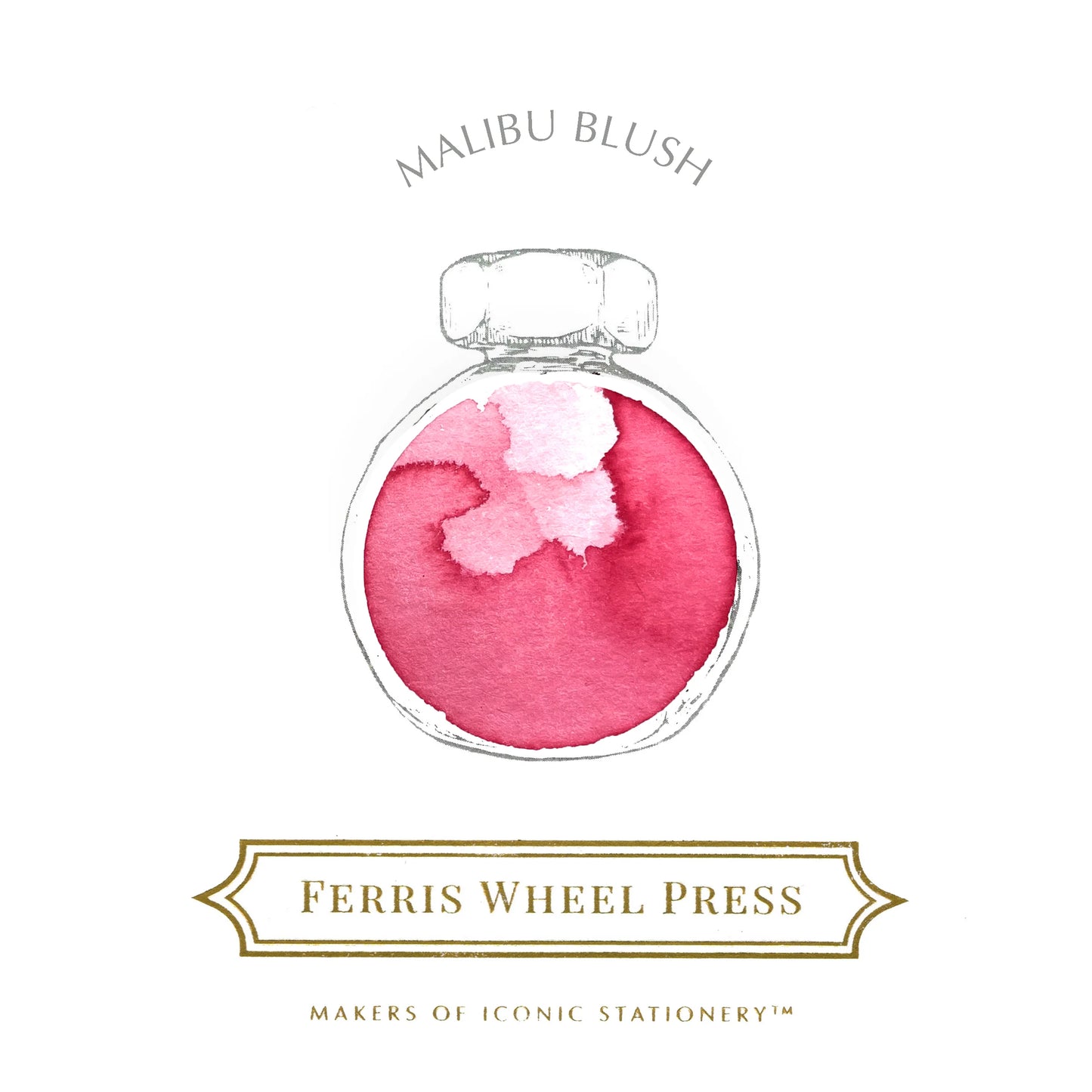 Ferris Wheel Press, Malibu Blush Ink, Dreaming in California Collection, 38ml Ink