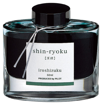 Shin Ryoku (深緑), iroshizuku Ink (色彩雫), 50ml / 15ml / Cartridge