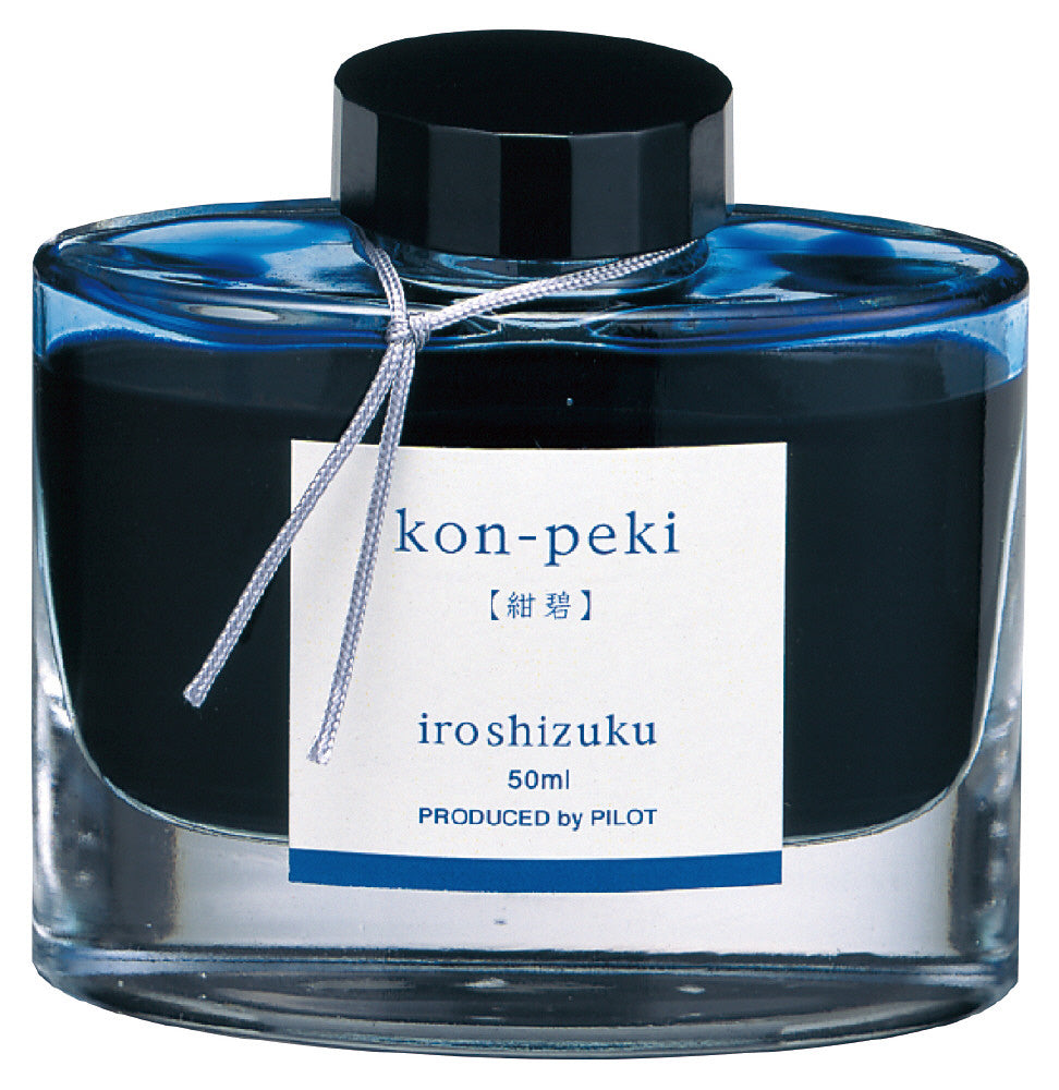 Kon Peki (紺碧), iroshizuku Ink (色彩雫), 50ml / 15ml / Cartridge