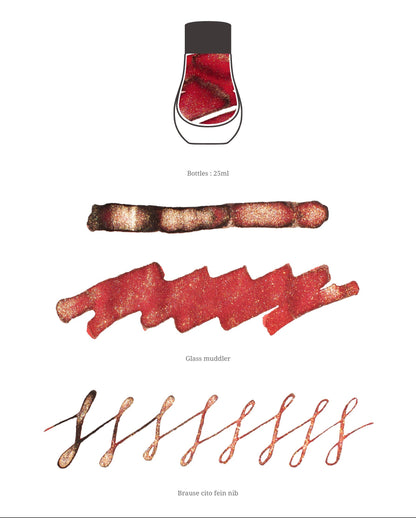 Christmas Red, Pearl Ink, 25ml Ink