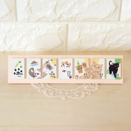 貓｜himekuri 2026 便利貼桌曆
