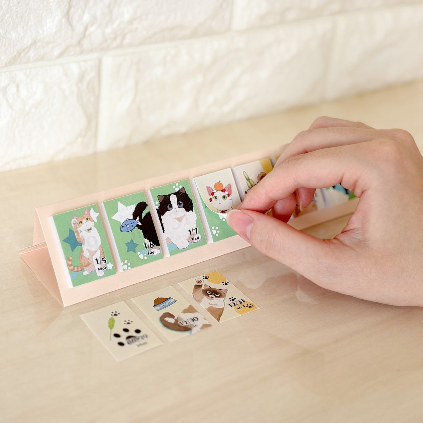 貓｜himekuri 2026 便利貼桌曆