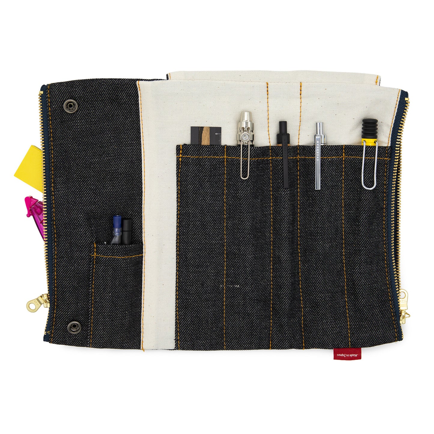Black Denim, Okayama Denim, Bendy Pen Case Essential