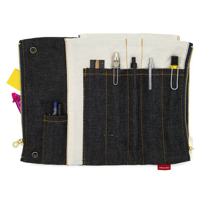 Black Denim, Okayama Denim, Bendy Pen Case Essential