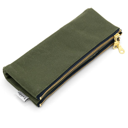 Khaki, Canvas No.8 Bendy Pen Case