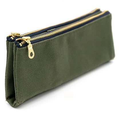 Khaki, Canvas No.8 Bendy Pen Case