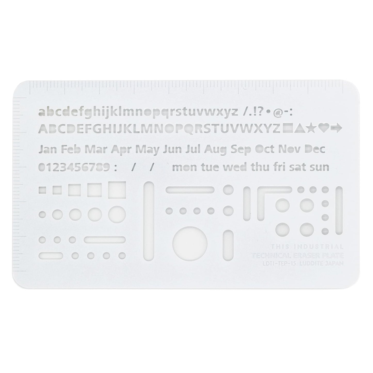 Technical Eraser Plate White, THIS INDUSTRIAL
