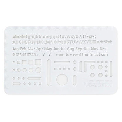 Technical Eraser Plate White, THIS INDUSTRIAL