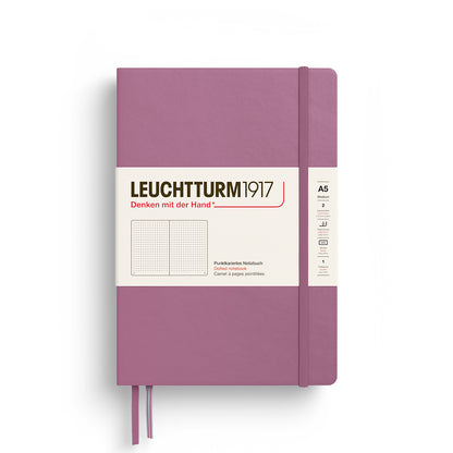 LEUCHTTURM1917, Dotted A5 (Medium) Hardcover, Dusty Rose Colour, Notebook Classic