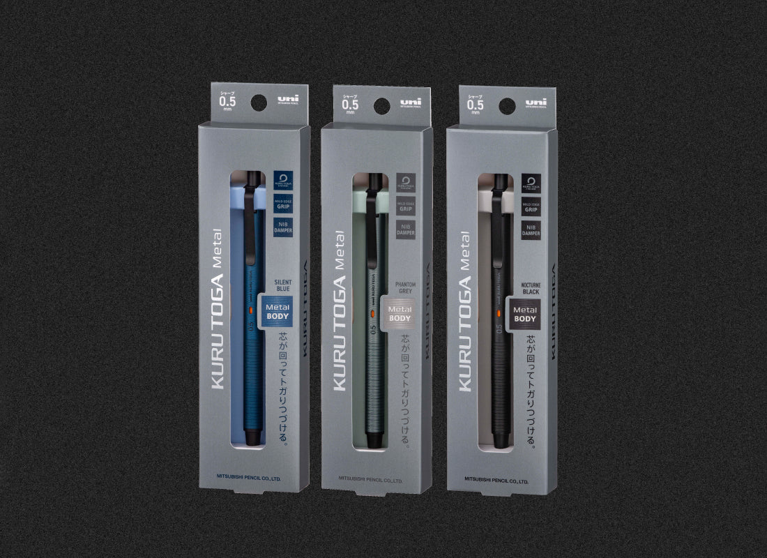 Kuru Toga Metal, Nocturne Black, 0.5mm