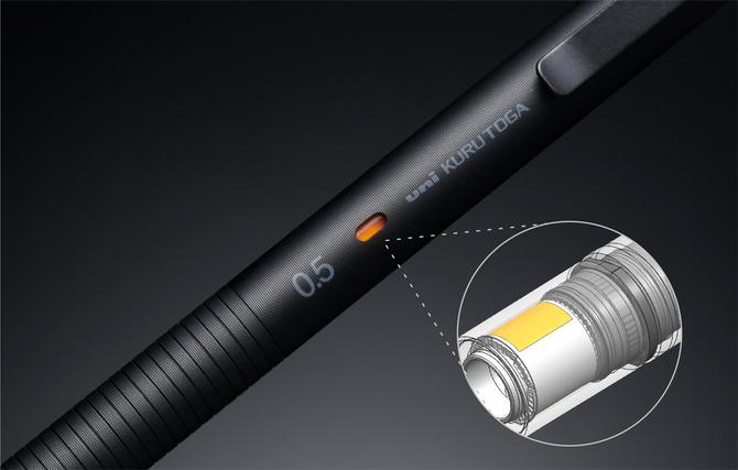 Kuru Toga Metal, Nocturne Black, 0.5mm