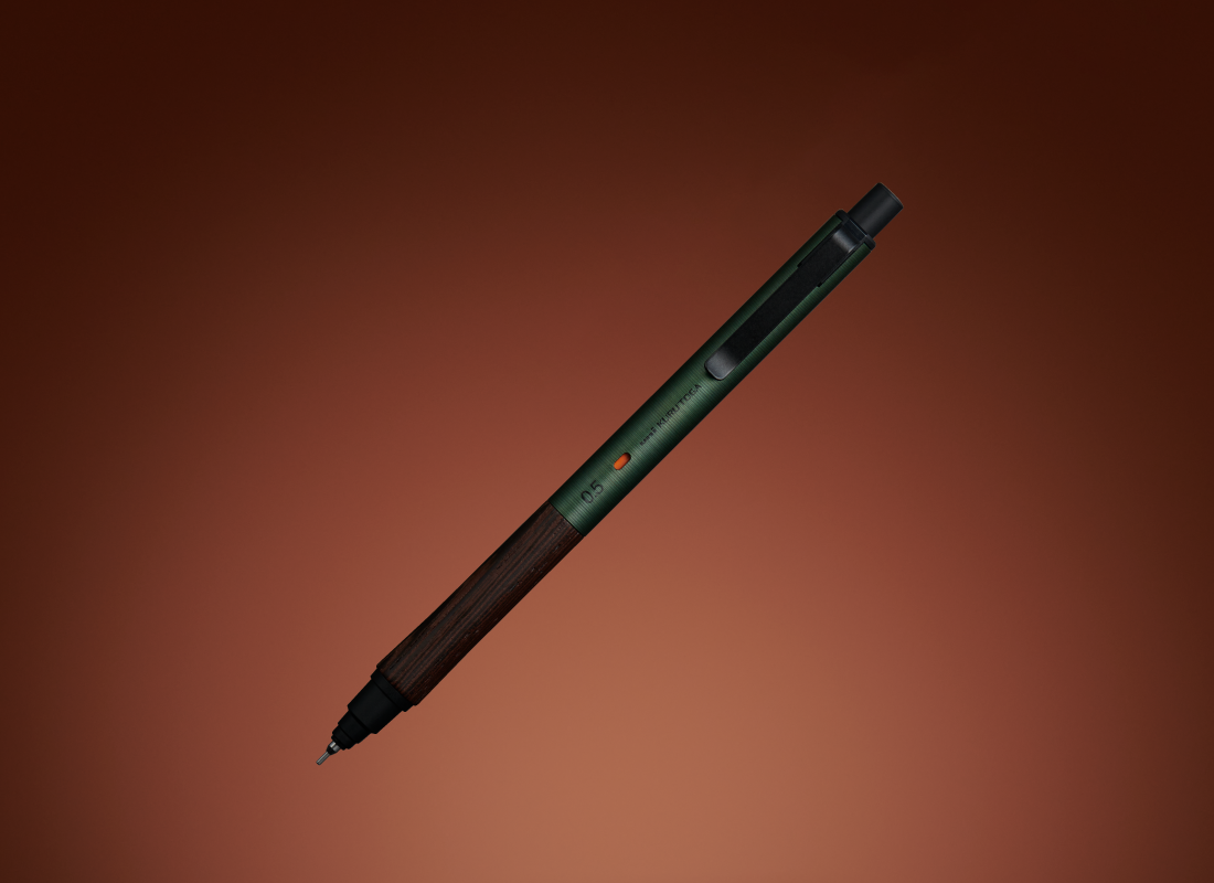 Kuru Toga Wood, Forest Green, 0.5mm