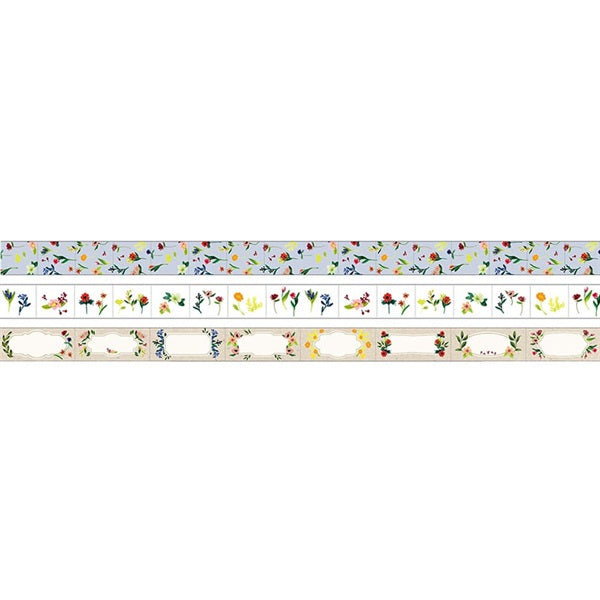 花｜masté｜紙膠帶 3卷組｜21mm x 2m