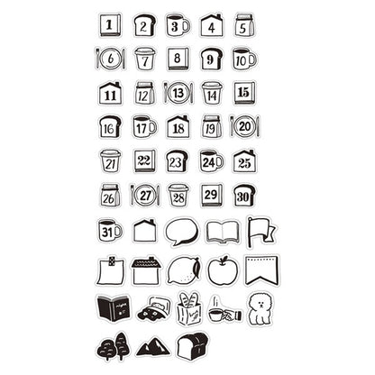 Hand Drawing Date, masté Flake Masking Tape