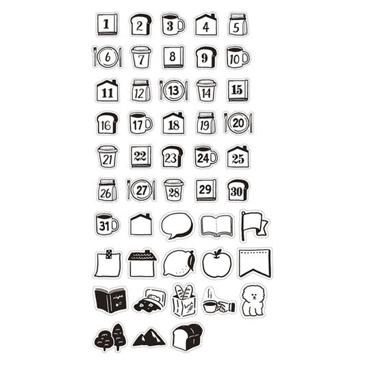 手繪日期｜masté 貼紙包