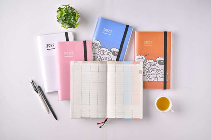 White, Jibun Techo First Kit 2027, Diary+Idea+Life, A5 Slim