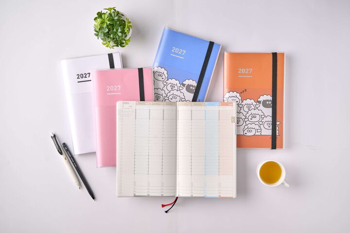 Pink, Jibun Techo First Kit Mini 2027, Diary+Idea+Life, B6 Slim