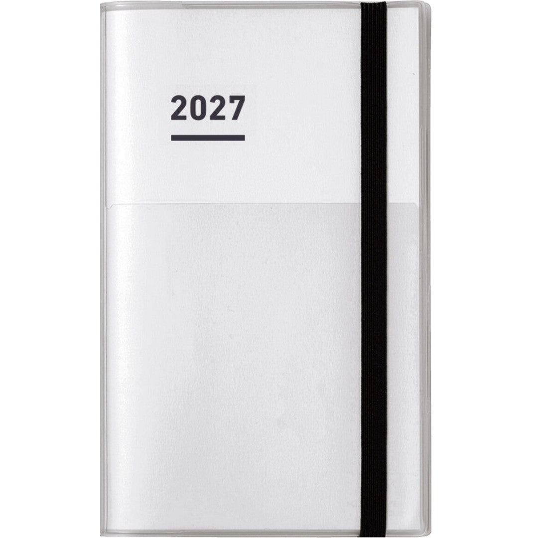 White, Jibun Techo First Kit Mini 2027, Diary+Idea+Life, B6 Slim