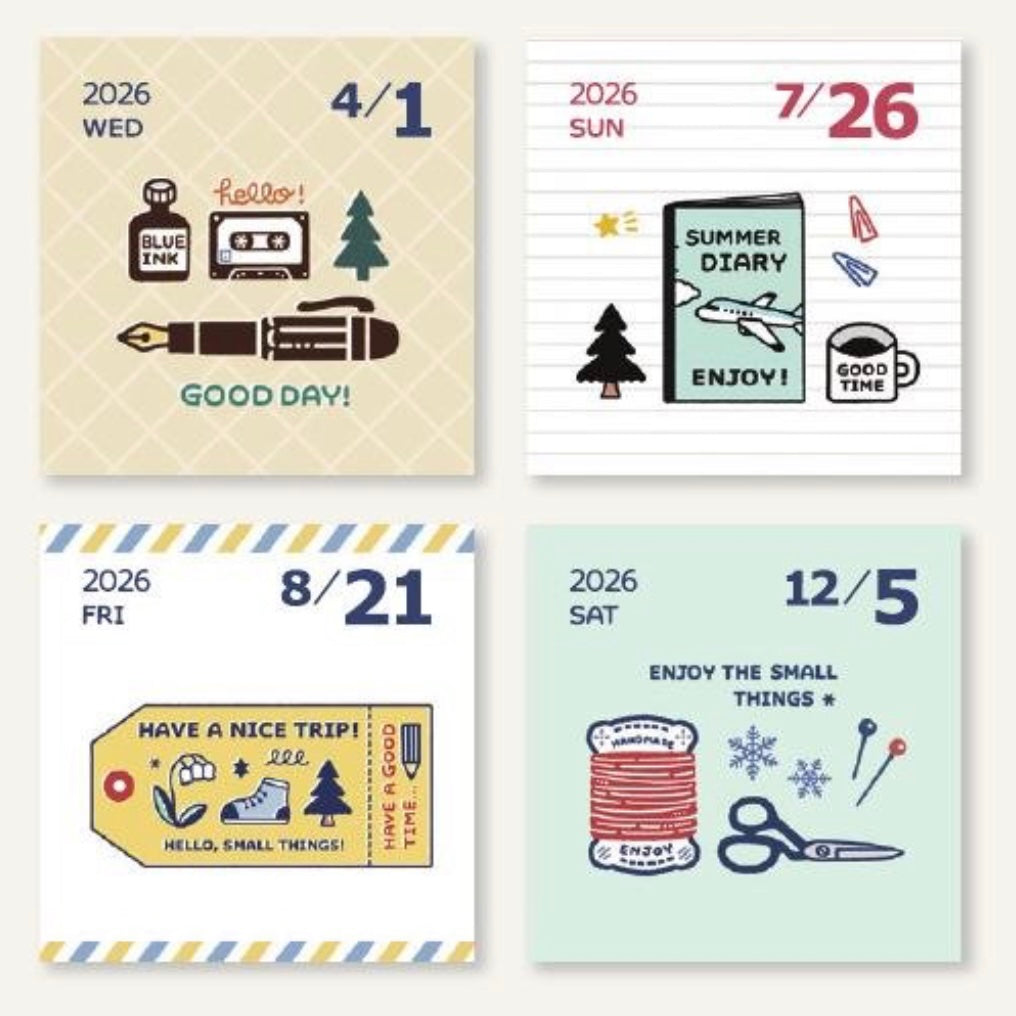 eric Colour Daily Calendar 2026