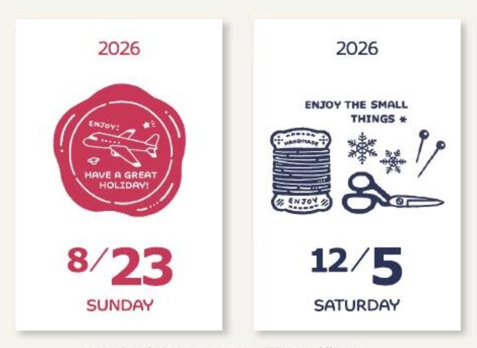 eric Mini Mini Daily Calendar 2026