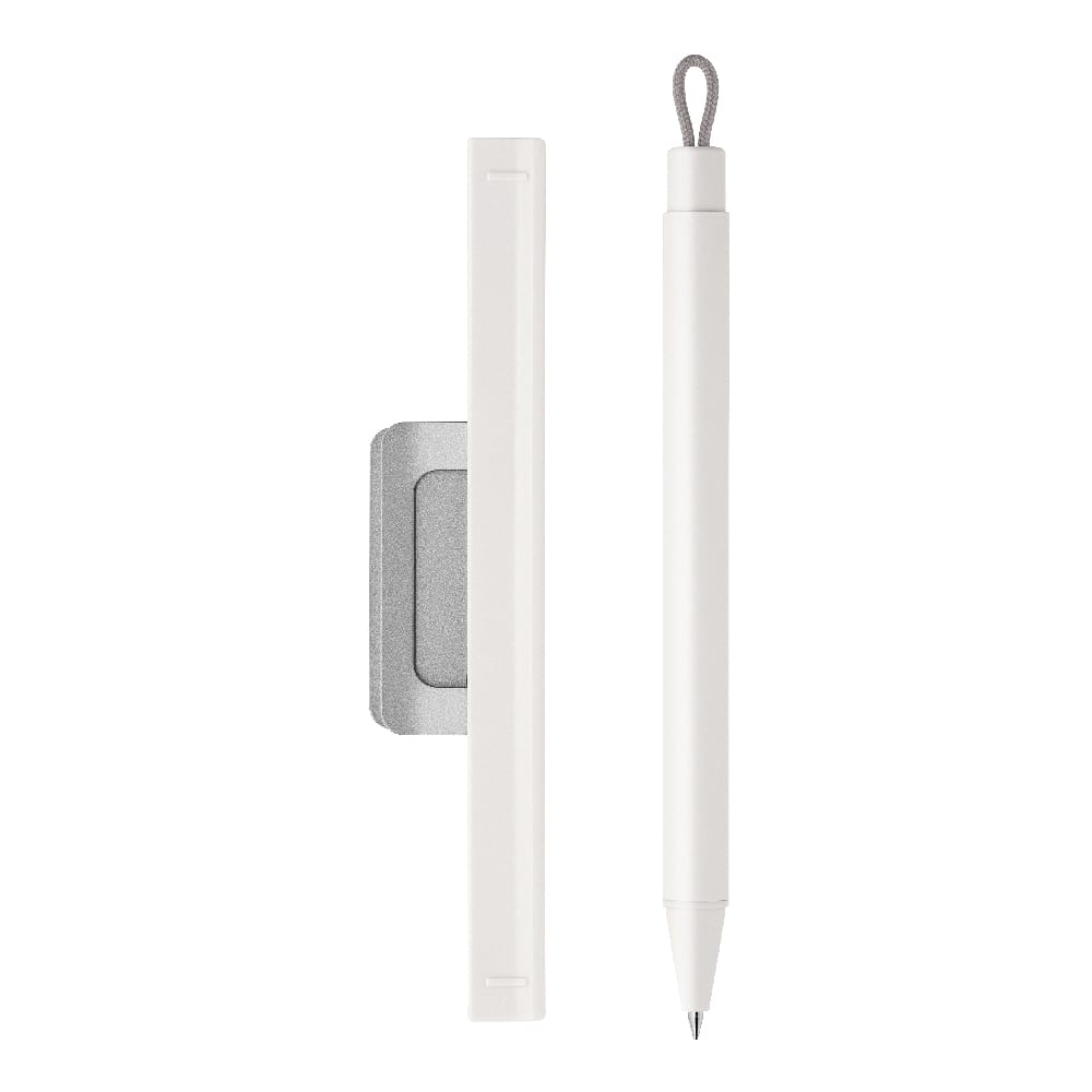 White, pitan Gel Pen with Magnetic Holder, 0.5mm