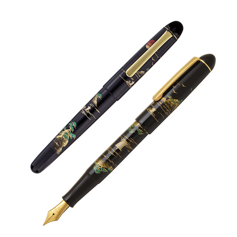 *Pre-Order* PLATINUM, Sansui (山水), #3776 Century Kaga Hira Maki-e (加賀平蒔絵), Fountain Pen F/M/B Nib