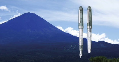 [Limited Edition] Kinu Gumo (絹雲), Fuji Unkei (富士雲景), #3776 Century, Fountain Pen and Ink Set