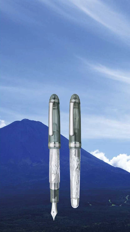 [Limited Edition] Kinu Gumo (絹雲), Fuji Unkei (富士雲景), #3776 Century, Fountain Pen and Ink Set