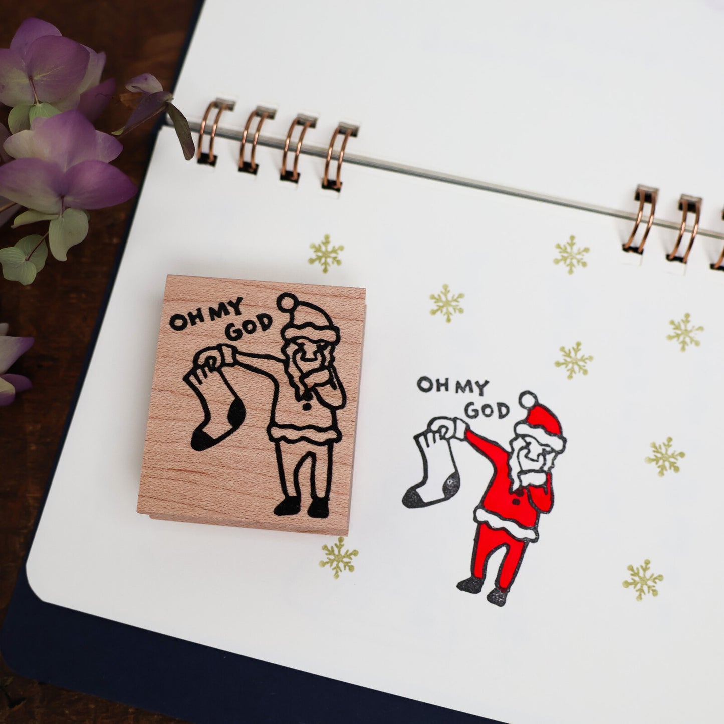 OMG Santa, 40x48mm