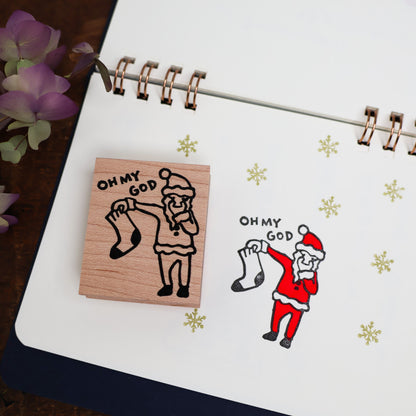 OMG Santa, 40x48mm