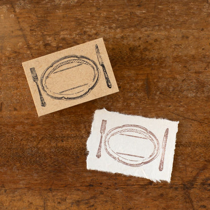 Dinner Plate, Stamp by Aya Inoue