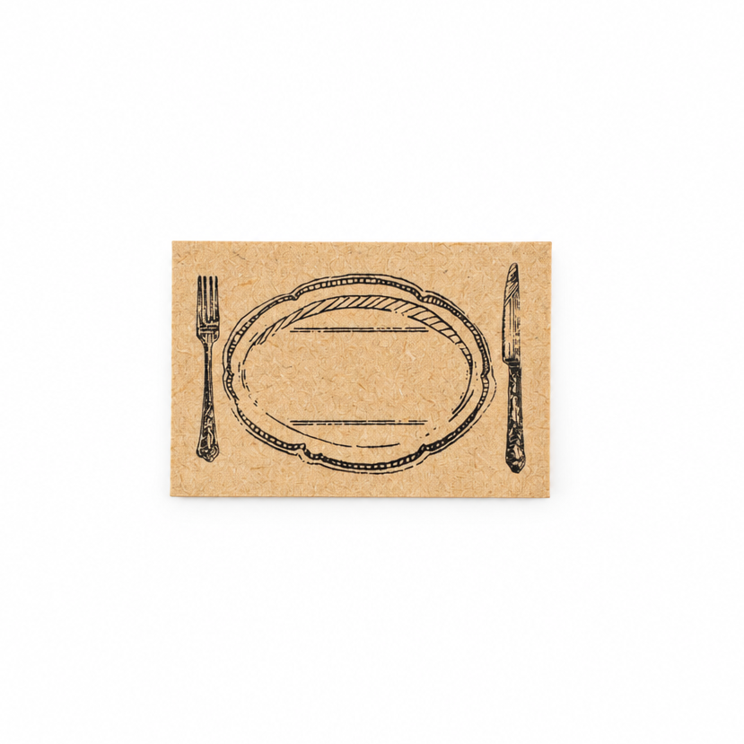 Dinner Plate, Stamp by Aya Inoue