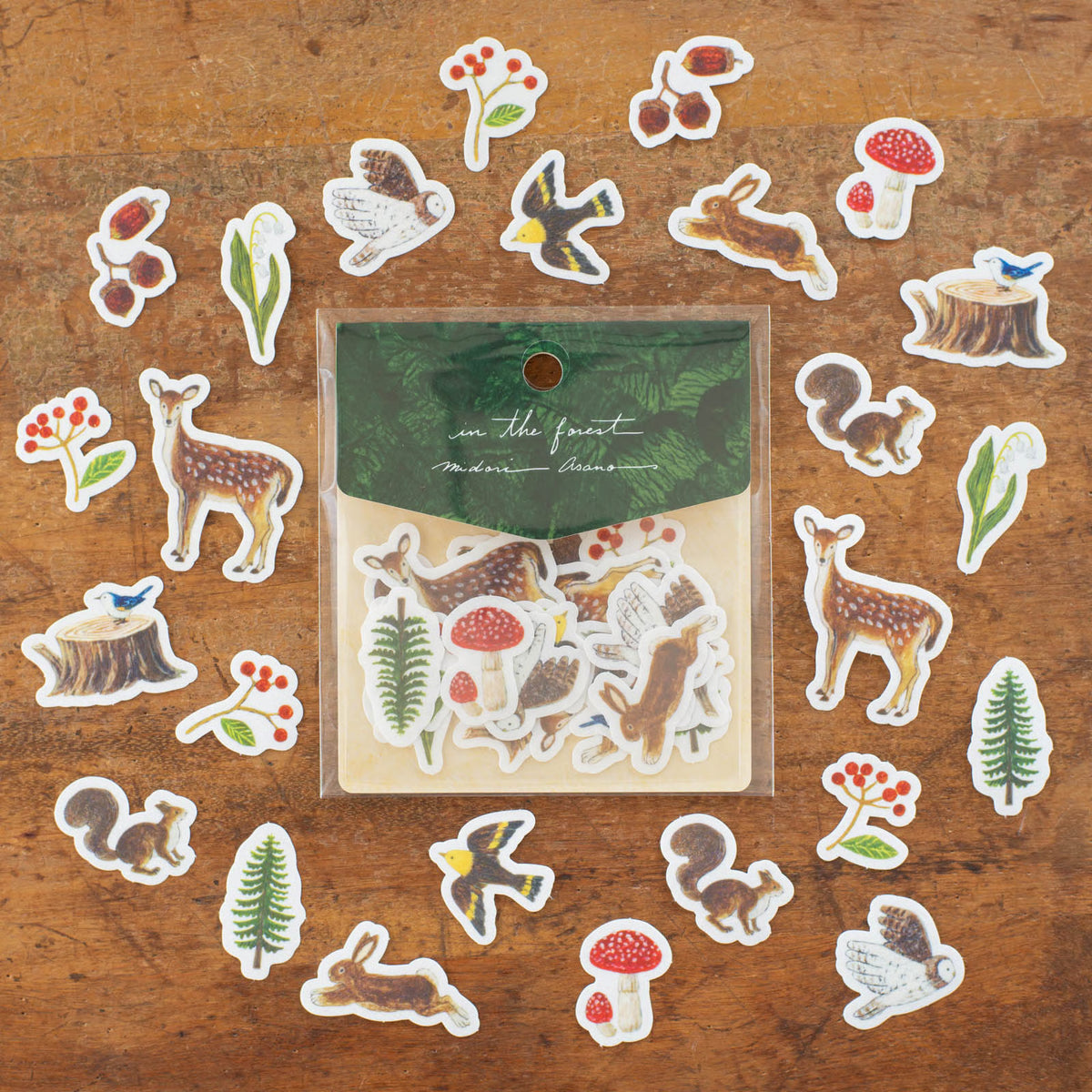 In the Forest, Stickers by Midori Asano