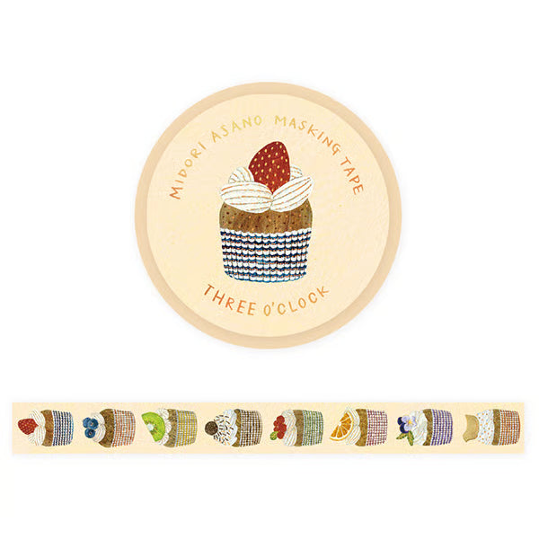 Three O'Clock, Midori Asano, Masking Tape 20mm×5m